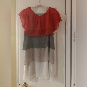 Max and Cleo ruffled tier dress- new without tags